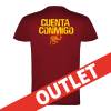 Camiseta Cuenta Conmigo Granate