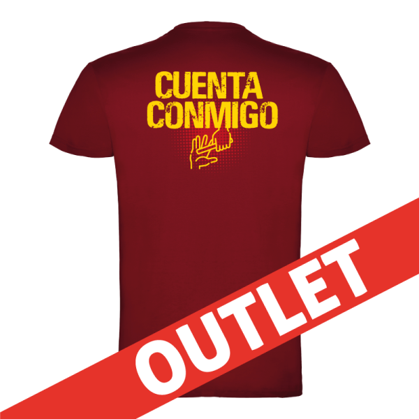 Camiseta Cuenta Conmigo Granate
